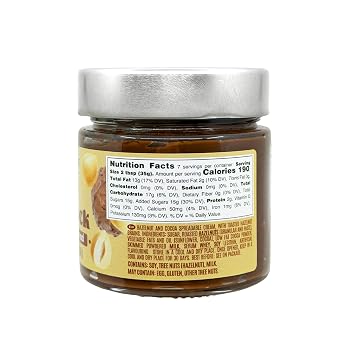 nappi 1911 Spreadable Crunchy Hazelnut Chocolate Spread, 8.5 oz (240 g), Nocciola, Nappirock, Product of Italy, Creamy Chocolate Butter, Nocciolata, Product of Italy