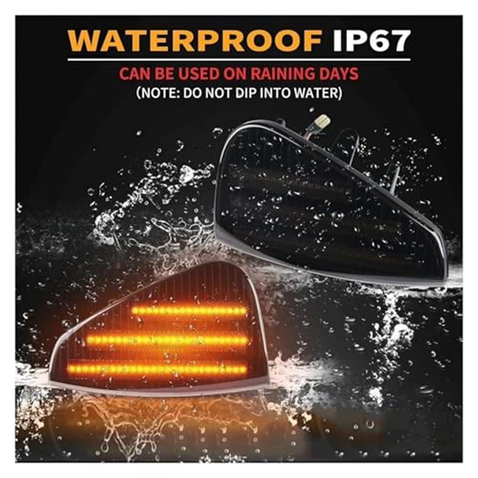 Dla DODGE, dla ładowarki 2006-2010 2 sztuk/para kierunkowskaz LED przedni narożnik światła boczne 3 rzędy listwy LED lampka sygnalizacyjna samochodu Światło kierunkowskazu samochodowego