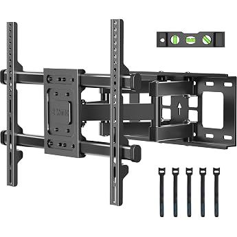 Bontec TV Wall Mount for 32&ndash;80 Inch TVs Weighing up to 60 kg, Tilting Swivel Mount, Universal, for Flat and Curved TVs and Mo