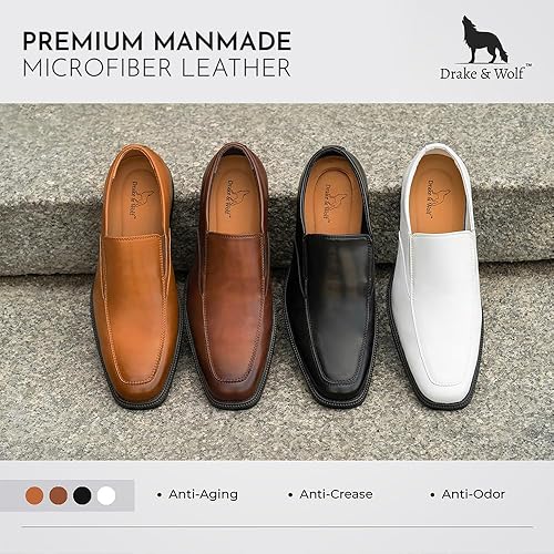 Miniatura 3 de Drake & Wolf Mocasines para hombre - Zapatos de vestir casuales para hombre - Zapatos de vestir antideslizantes para hombre - Zapatos de vestir