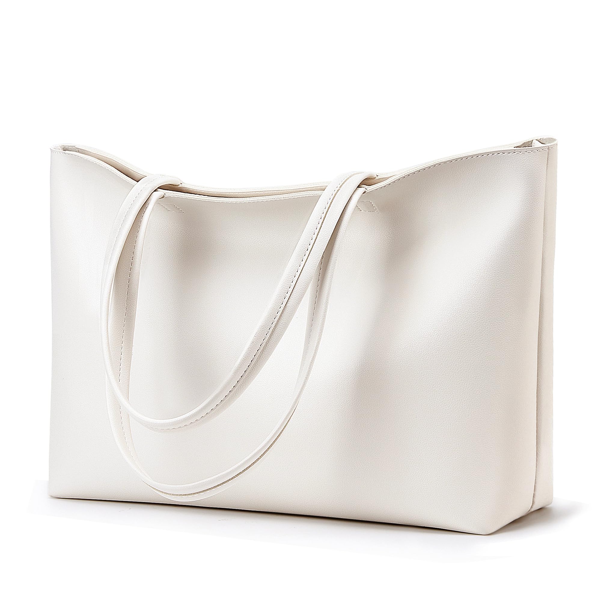 KALIDI Tote Bag Zipper Shoulder Bag Faux Leather Purses Satchel for Women Casual Handbag Work Dating College