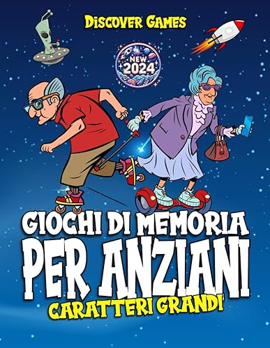 Giochi di Memoria per Anziani: Libro di Attività e Passatempo con Esercizi per Stimolare e Allenare la Mente - Consigliato Anche come Regalo Divertente, con Caratteri Grandi per una facile lettura