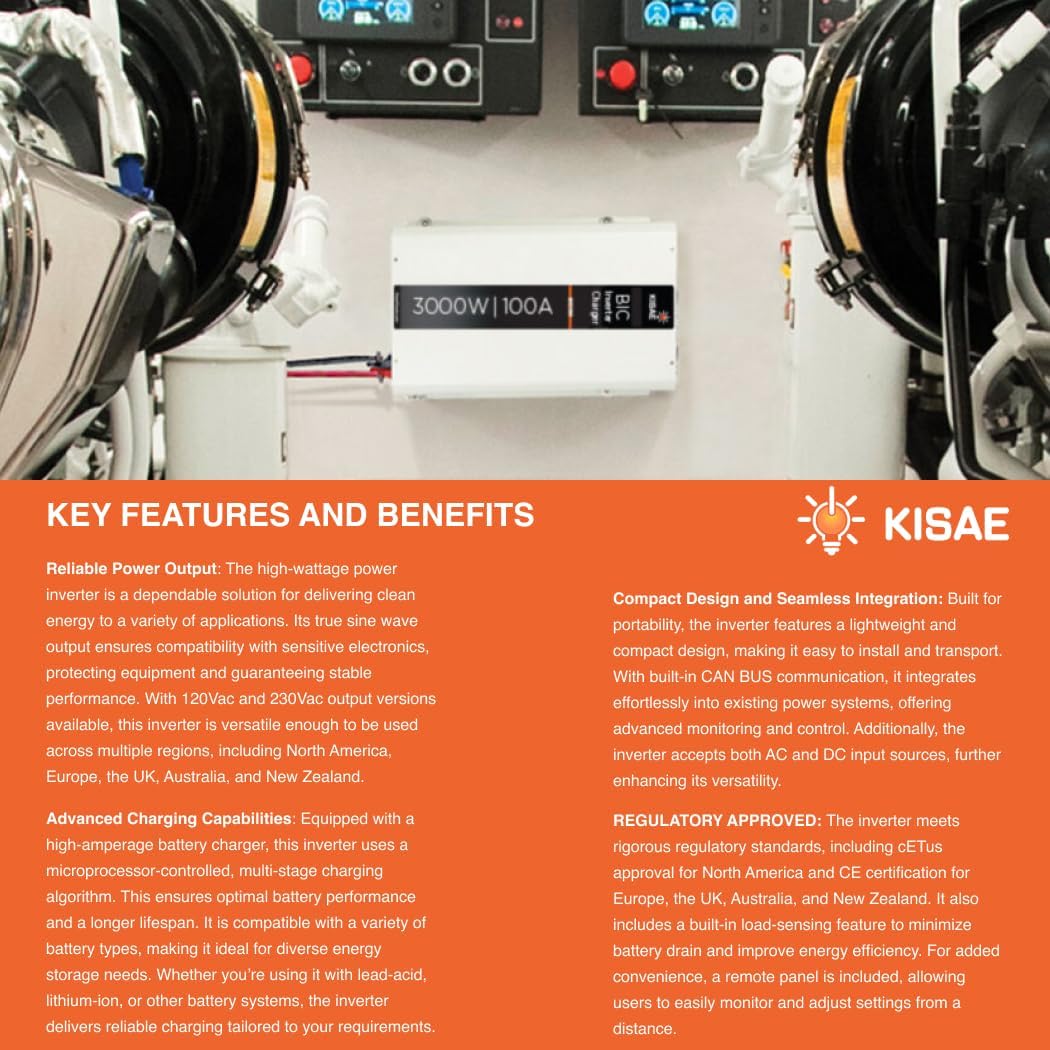 KISAE BIC1230100 Inverter/Charger User Manual