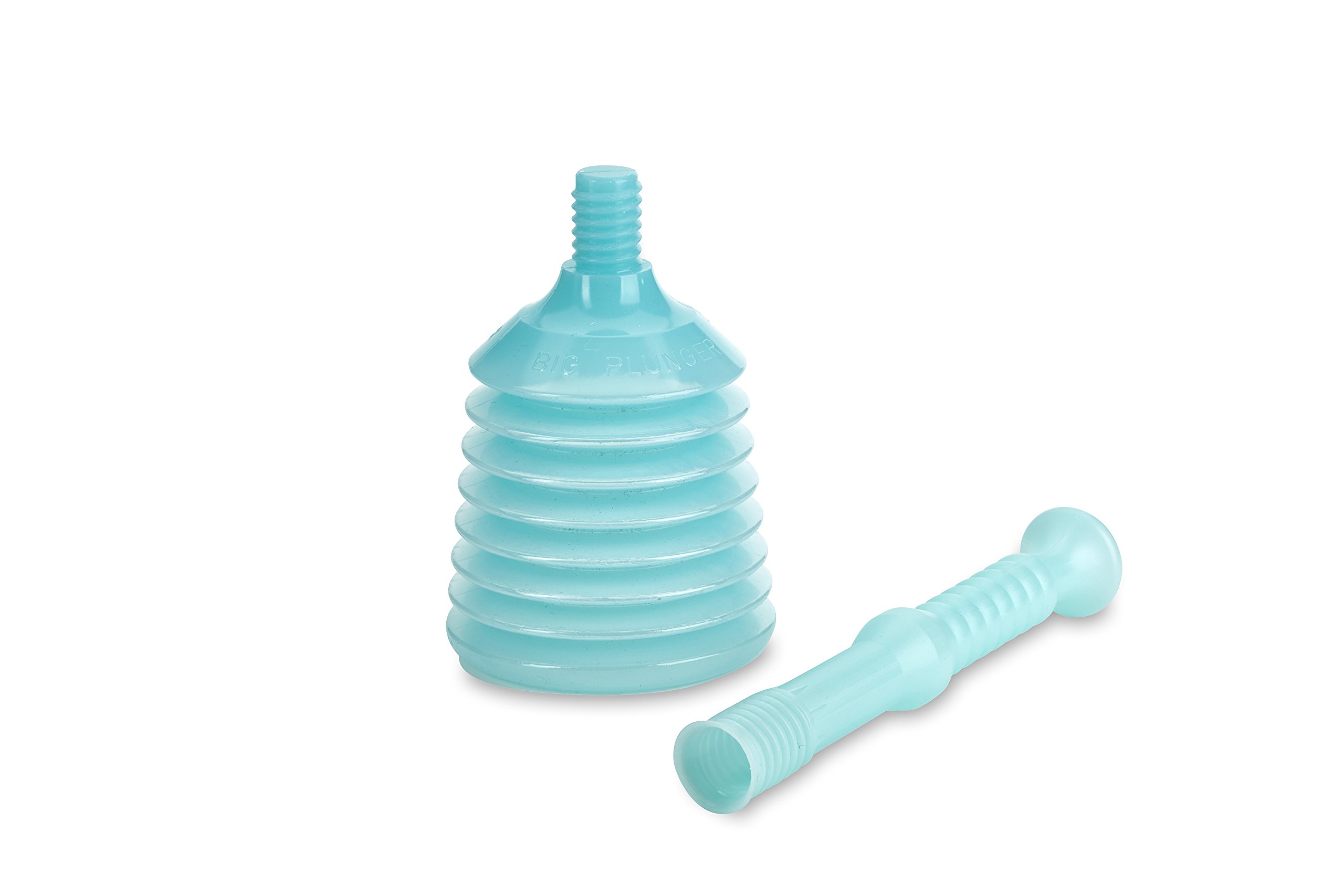 TURBO PRODUKTE Stampfer Eisblau, Pömpel für Toilette & Dusche, 2er Set