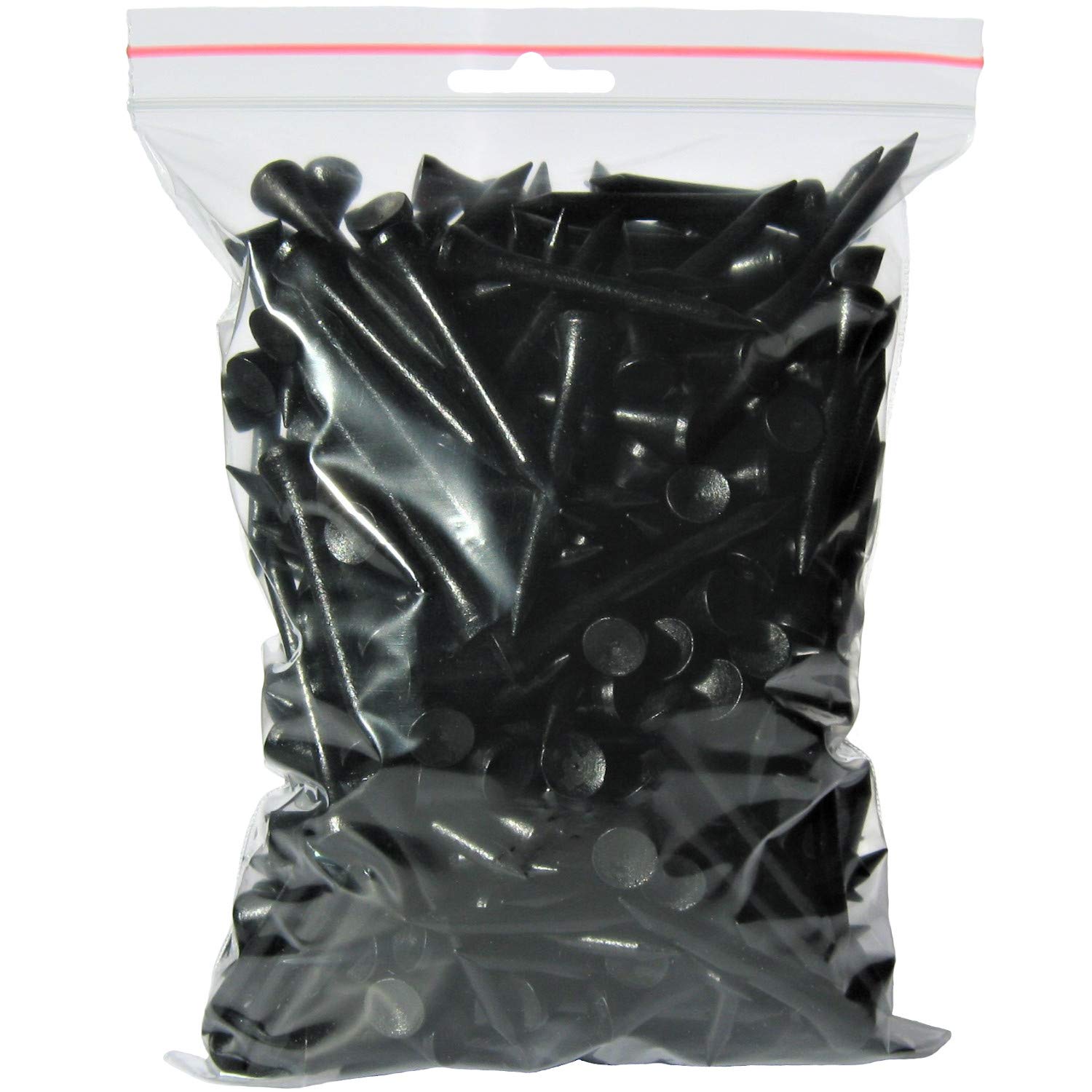Golf TEES - 54 mm (2 1/8") - 250 Stück - Holz - Farbe: schwarz