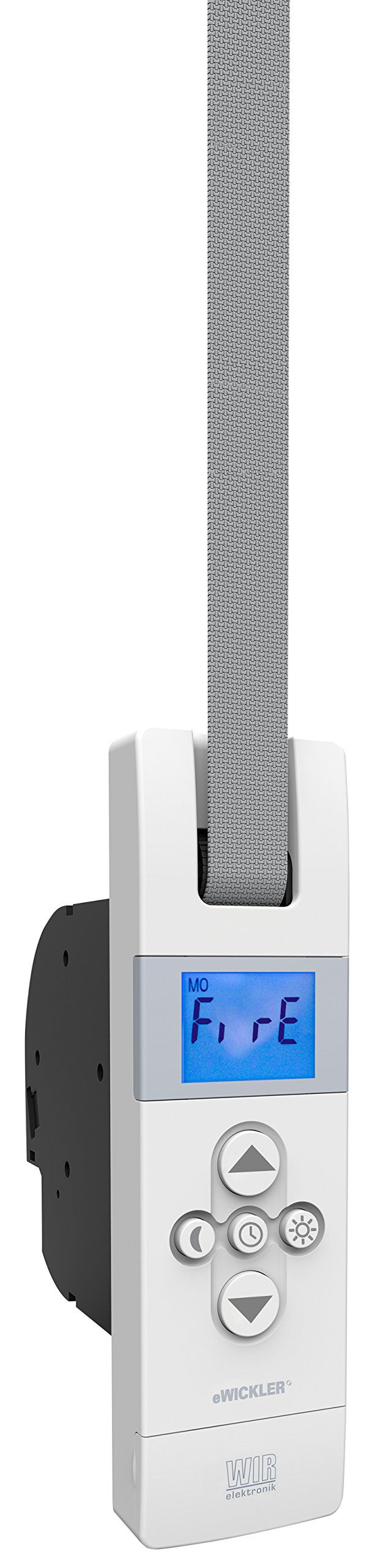 WIR elektronik, eWickler Comfort Funk, eW840-f, Elektrischer Gurtwickler, Display, für 23mm Gurtband, Unterputz, Zugkraft bis 50kg, inkl. Netzstecker