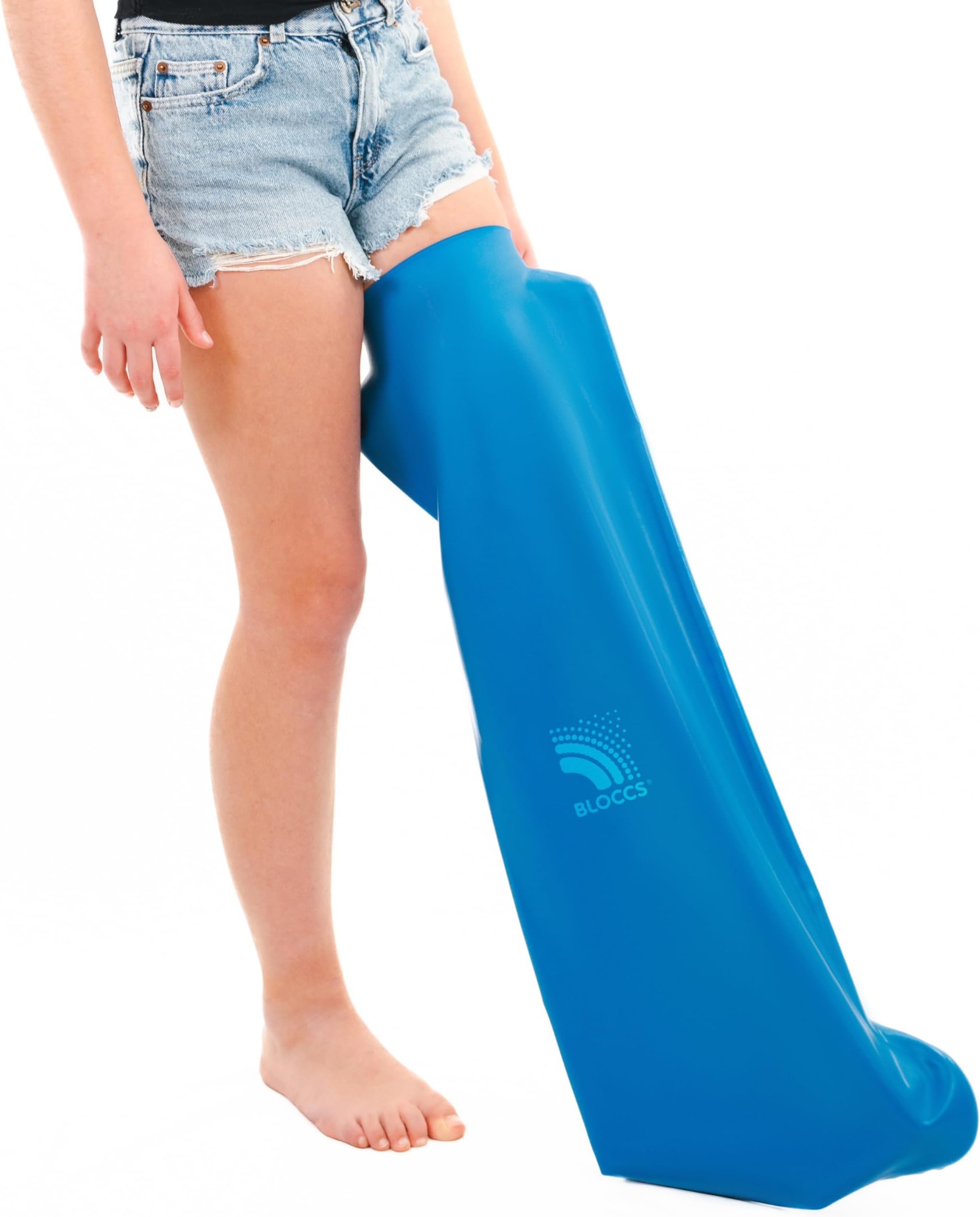 Bloccs Waterproof Plaster Cast Covers Leg, Swim, Shower & Bathe. Watertight Protector - #CL78-XL - Child Leg (Extra Large)