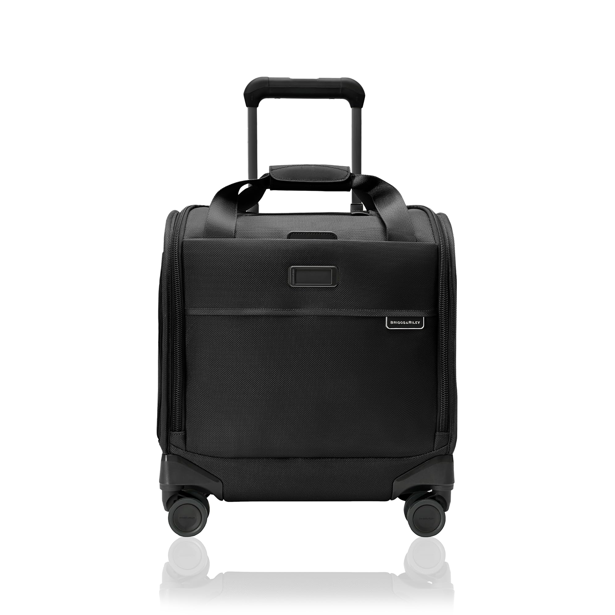 Cabin Spinner - Carry On Luggage for Travel, Suitcases with Wheels, Softside Rolling Bag for Men & Women, Fits Under Plane Seat, Interlocking Handle - Baseline Collection, Black