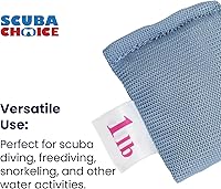 Vista 5 de Scuba Choice Pesas de malla suave para control de flotabilidad, duraderas, ajustables y cómodas para bolsillos de cinturón de peso para buceo