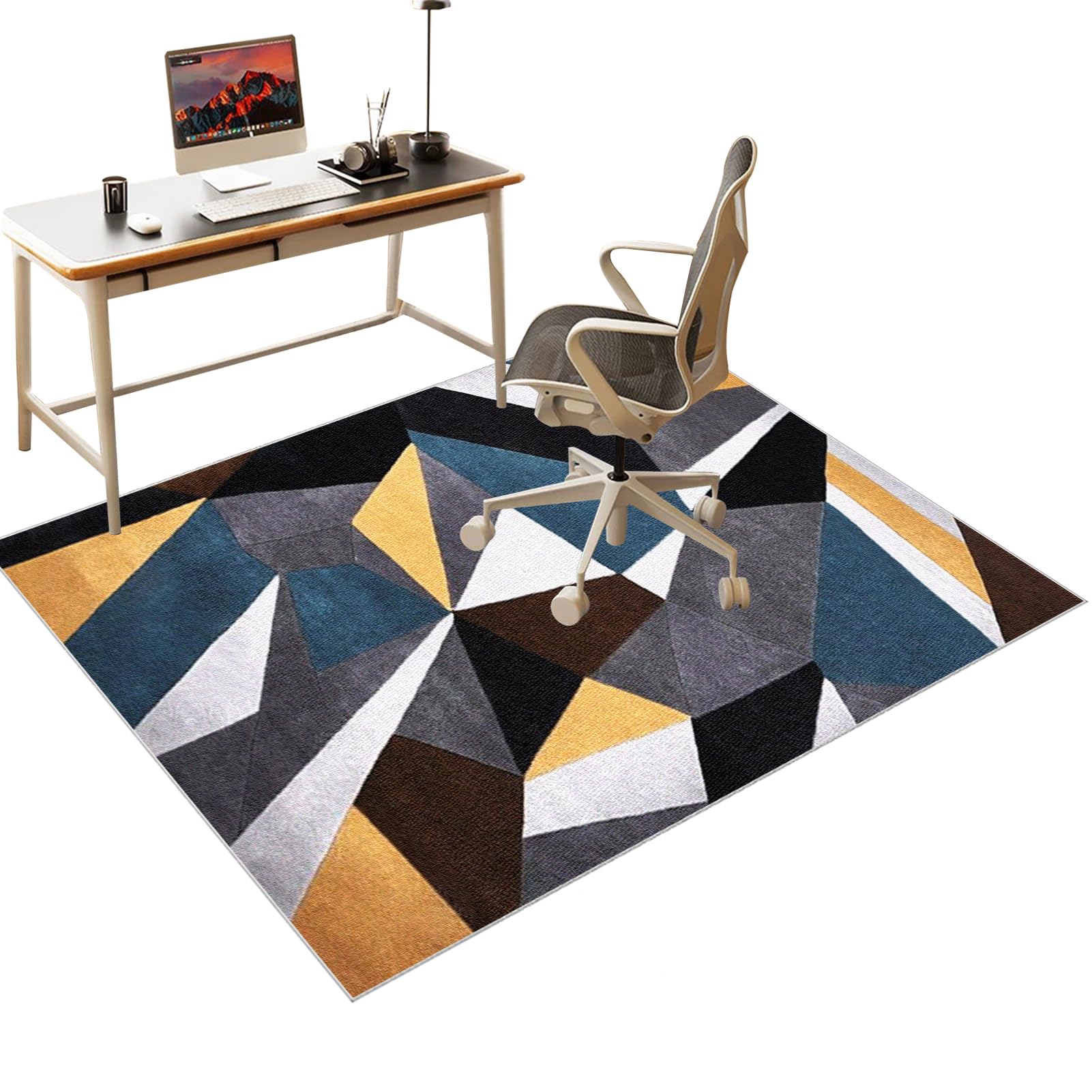 Office Chair Mat for Carpeted and Hardwood Floor, Desk Chair Mat for wooden Floors, Heavy Duty Gaming Chair Mat for Office Home, Floor Protector Mat for Rolling Chair, Computer Chair Rug 70 x 80 cm โ image 1