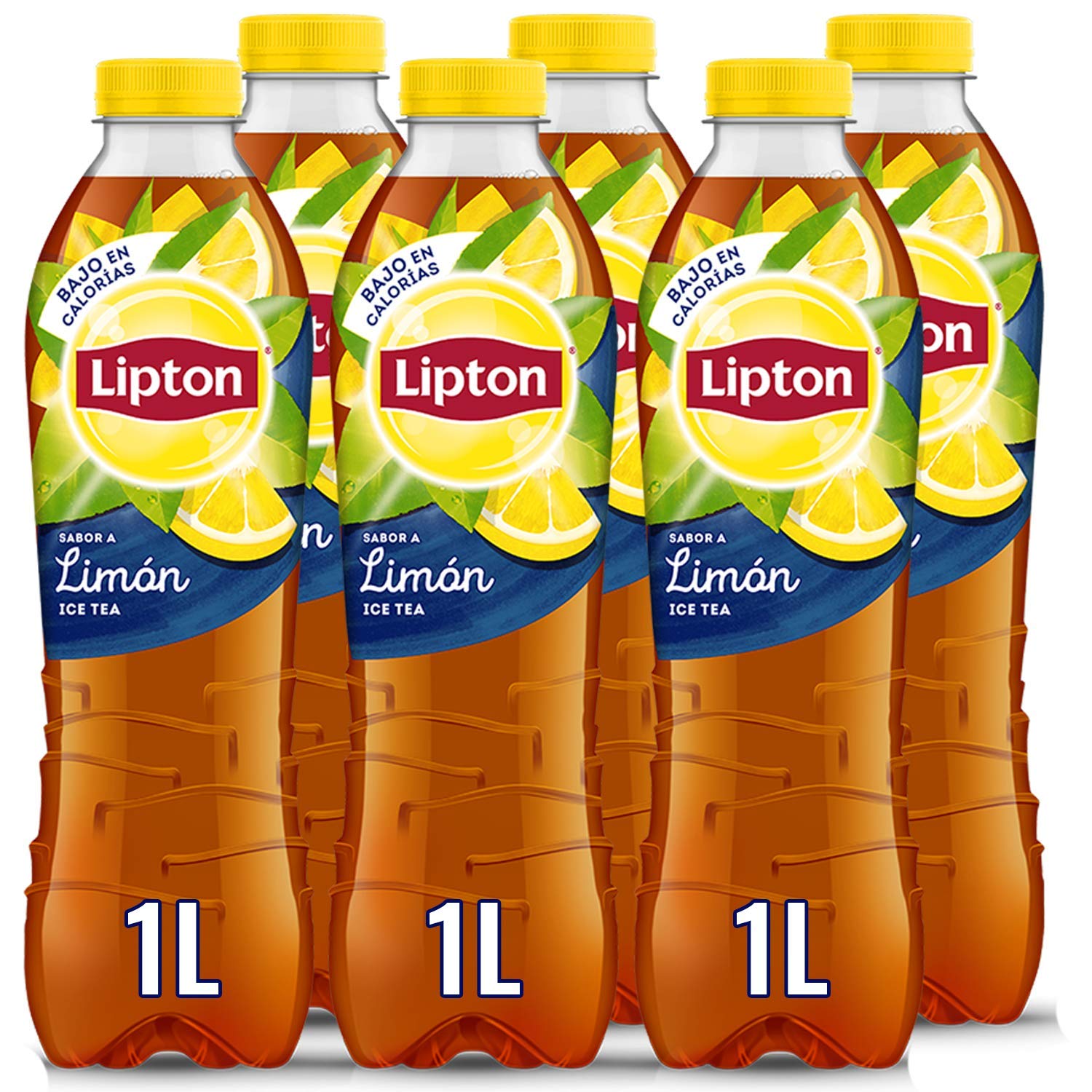 Lipton Limón 1L - Refresco de Té con Sabor a Limón - Botella - Pack de 6