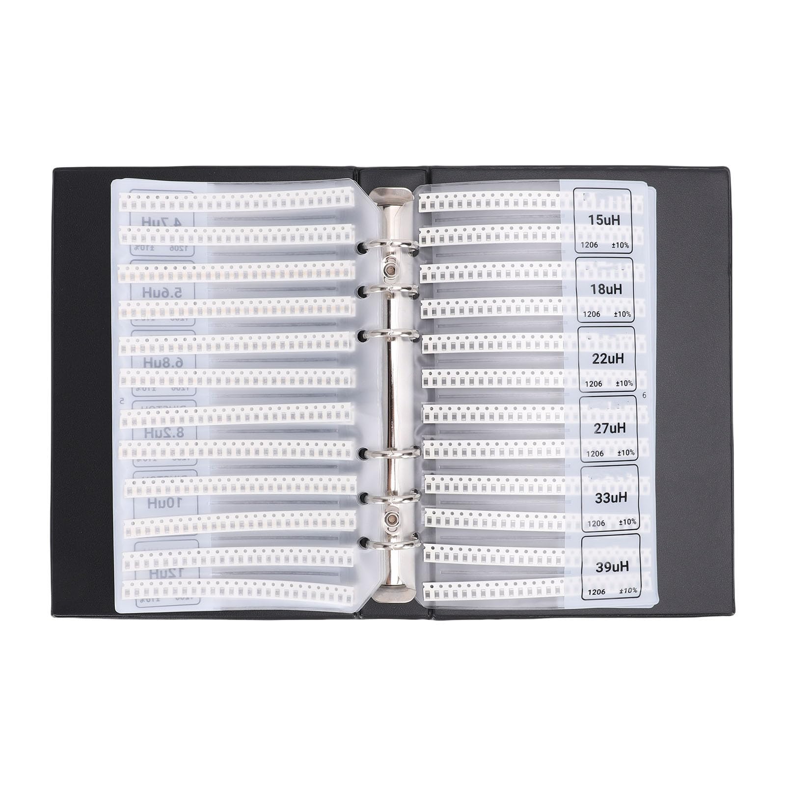 Cartella Assortimento Condensatori SMD 1206, 41 Valori X 50 Pezzi, per Prototipazione, Riparazione, Insegnamento
