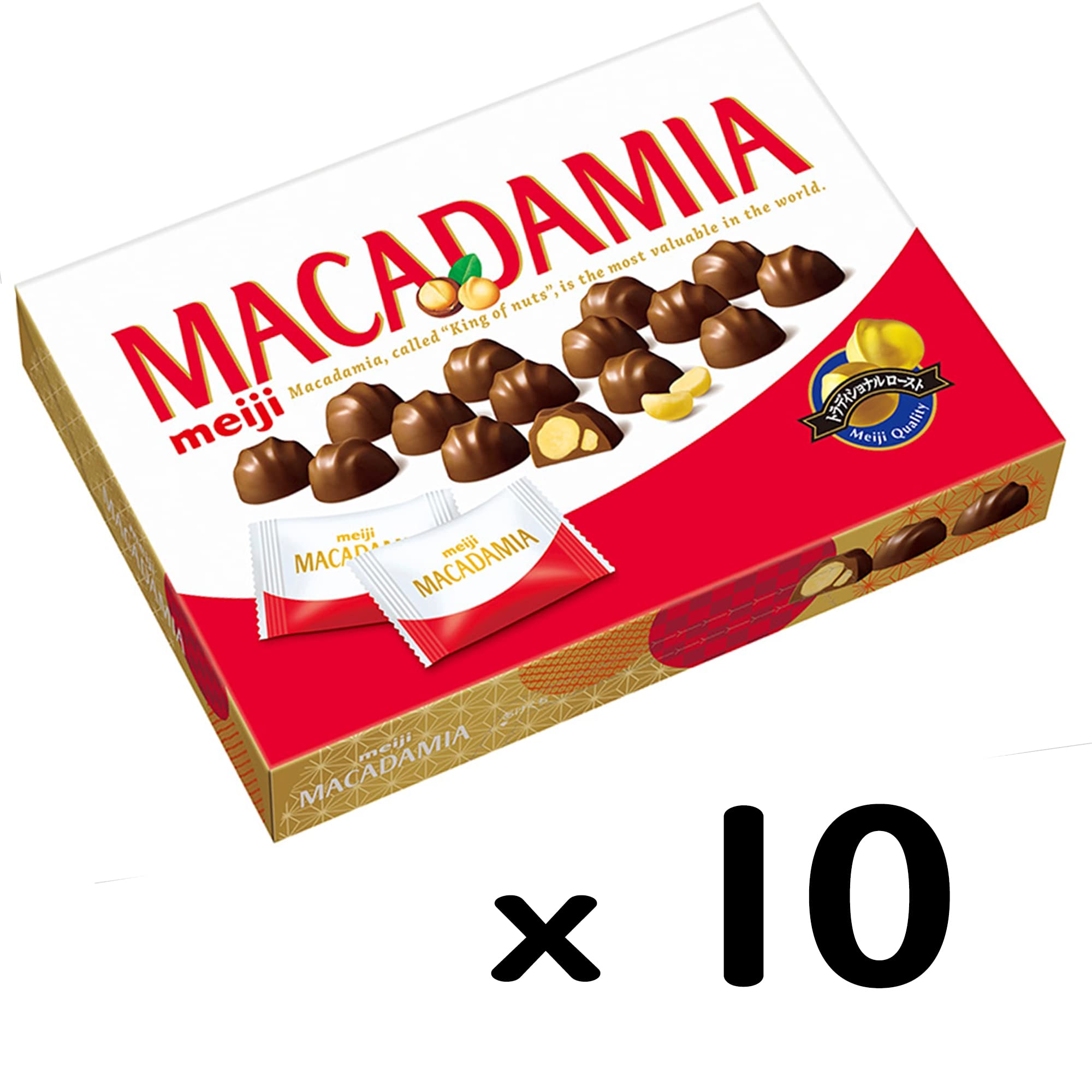 Amazon | 明治 マカダミアチョコレート大箱 180g×10個 | 明治 | ナッツ