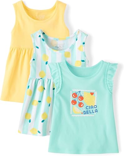 The Children's Place Baby Girls' and Toddler Assorted Tank Tops