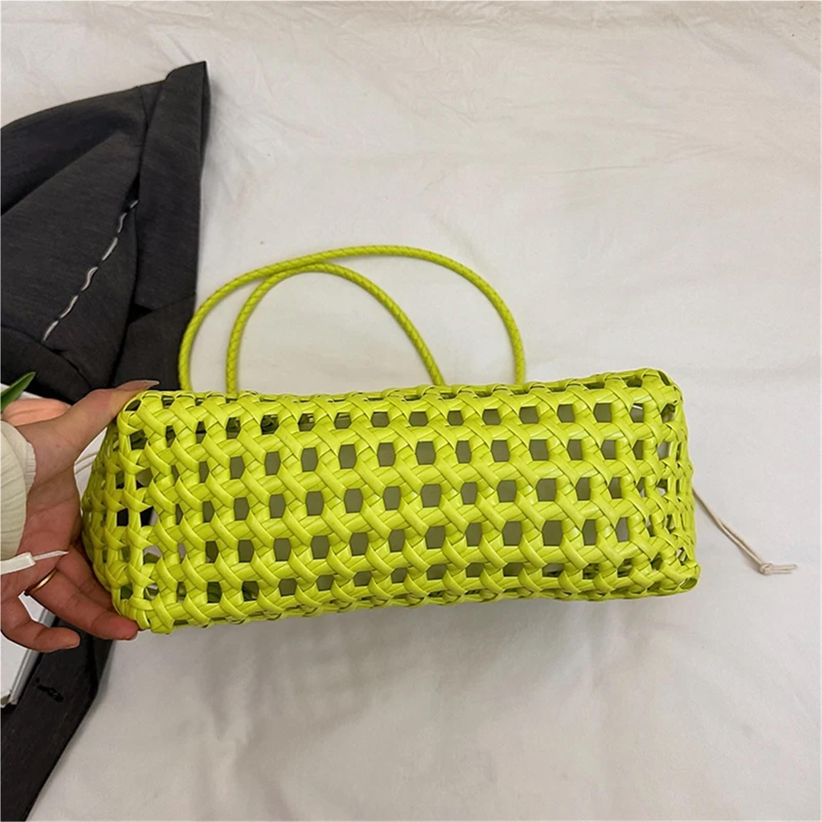 Bolso de Mano Tejido Calado Bolsos de hombro calados tejidos for mujer, bolso mano verano, bolsos y monederos playa for