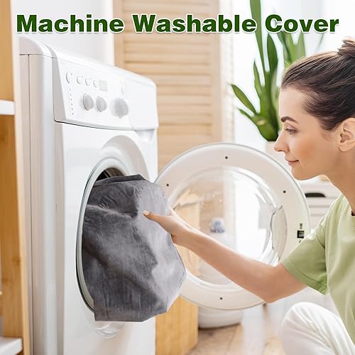 Miniatura 5 de Almohadilla de colchón de espuma viscoelástica de 3 pulgadas de grosor para adultos con parte inferior impermeable y antideslizante, colchón