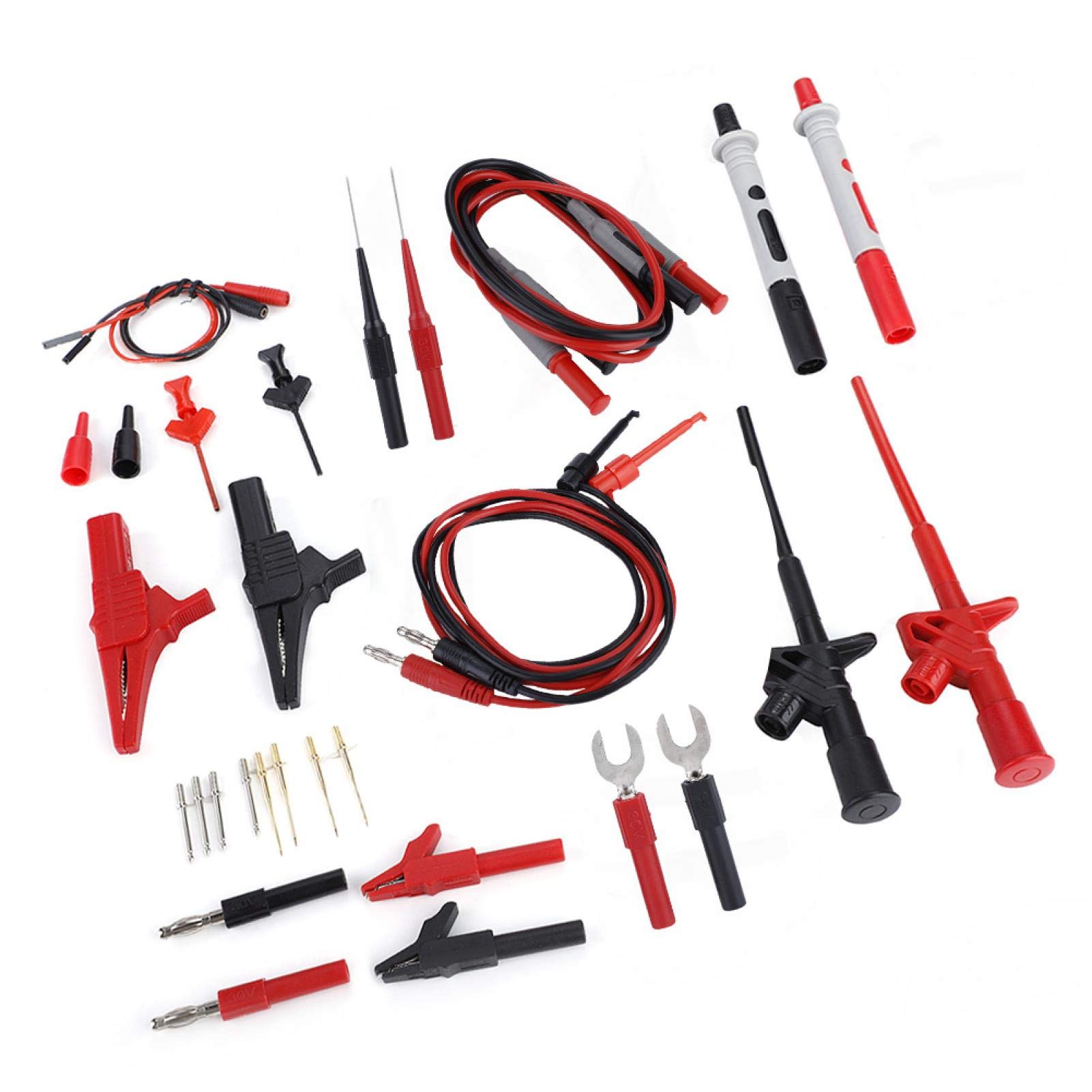 Multimeter-Test, 4 mm Bananenstecker, elektronisches Multimeter, Messleitung, Sonde, Kabel-Set, Testsonden, Leitung, Profi-Kit