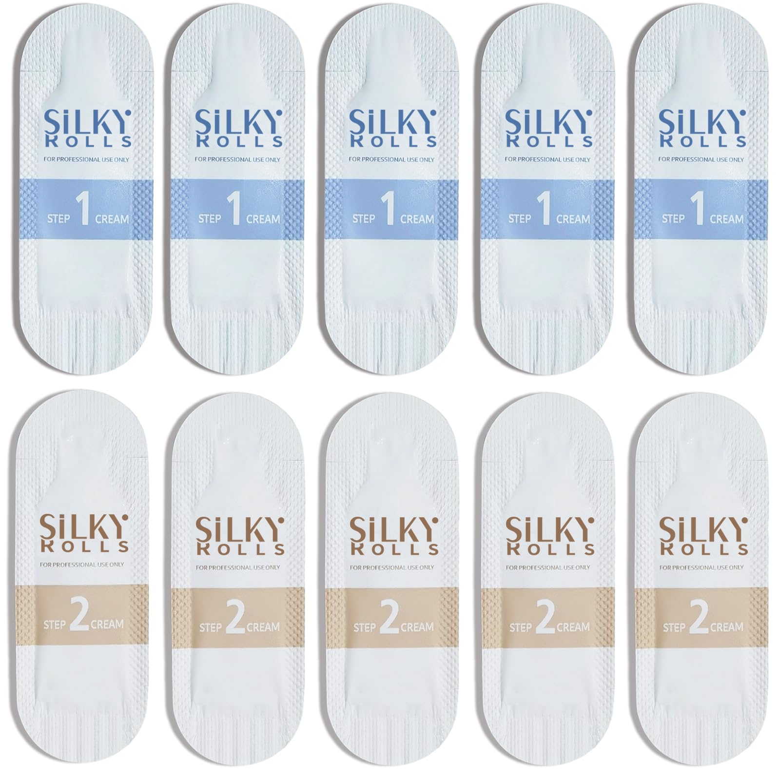Amazon.co.jp: SILKY ROLLS 付けまつ毛カールセットクリーム 5袋セット
