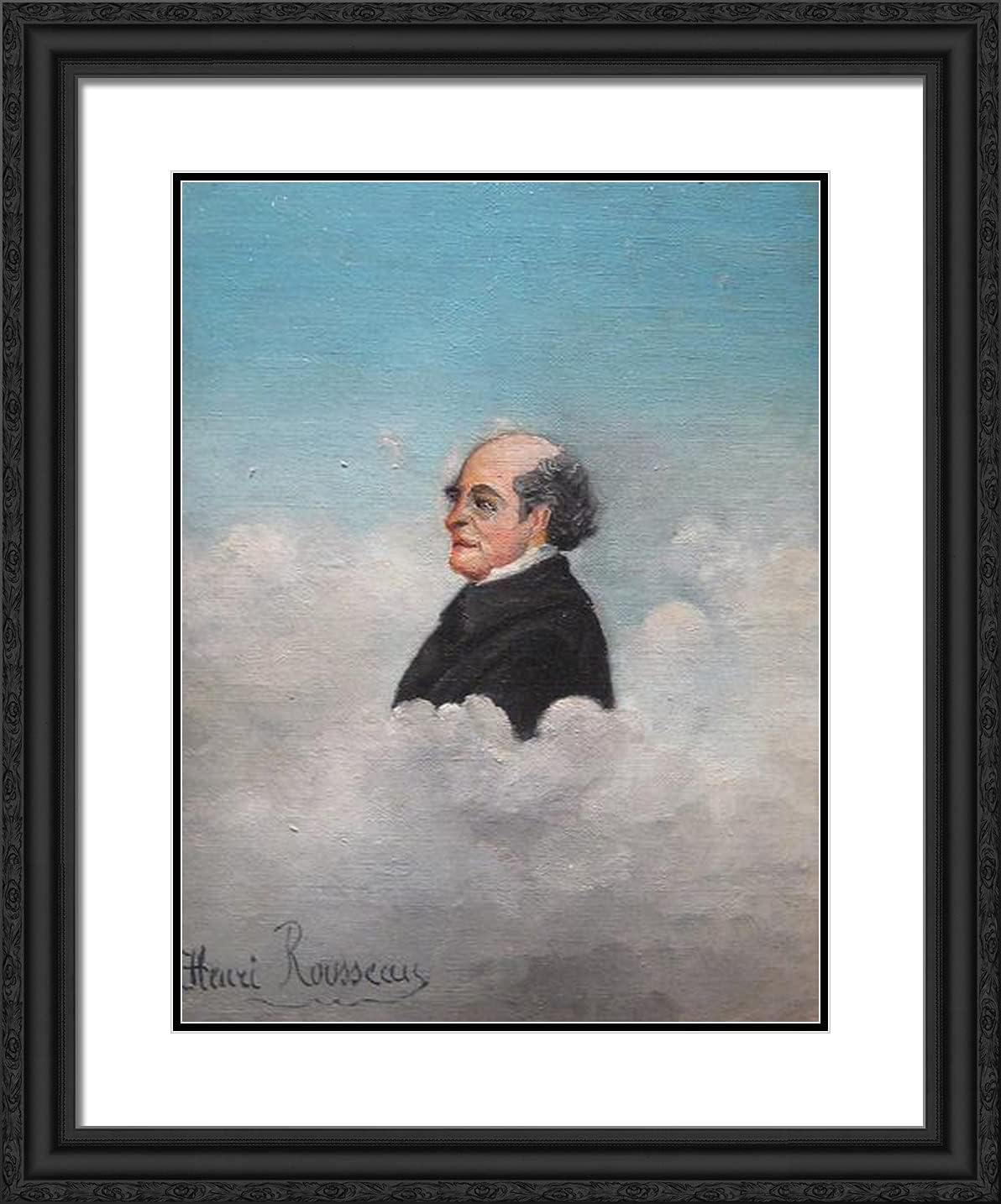 ArtDirect Rousseau, Henri 20x24 Gold Ornate Framed Art Print with Double Matting Titled: Portrait of the Father of the Artist