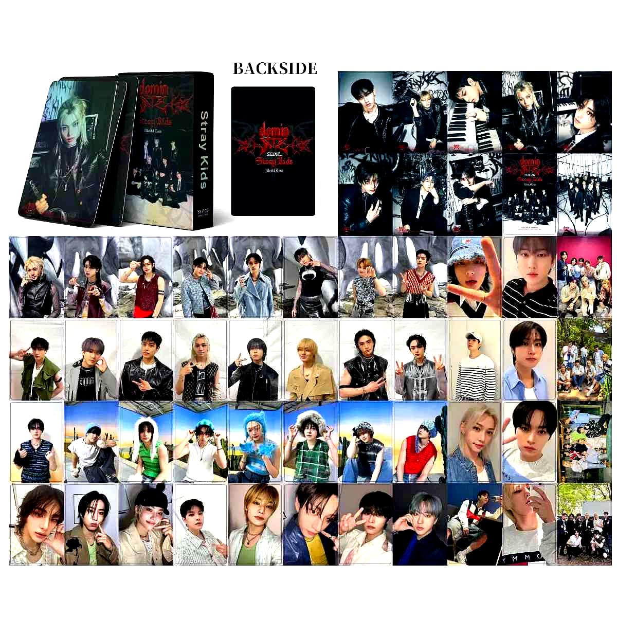 Kit 55 Photocards Stray Kids – Felix, Bang Chan, Hyunjin, Han, Lee