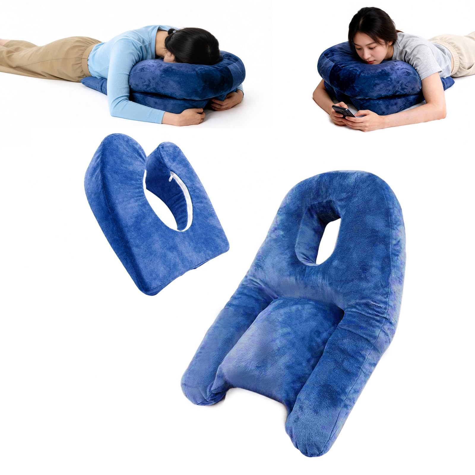 Amazon｜うつ伏せ 枕 クッション フェイス 寝具 枕セット 低反発 眼科