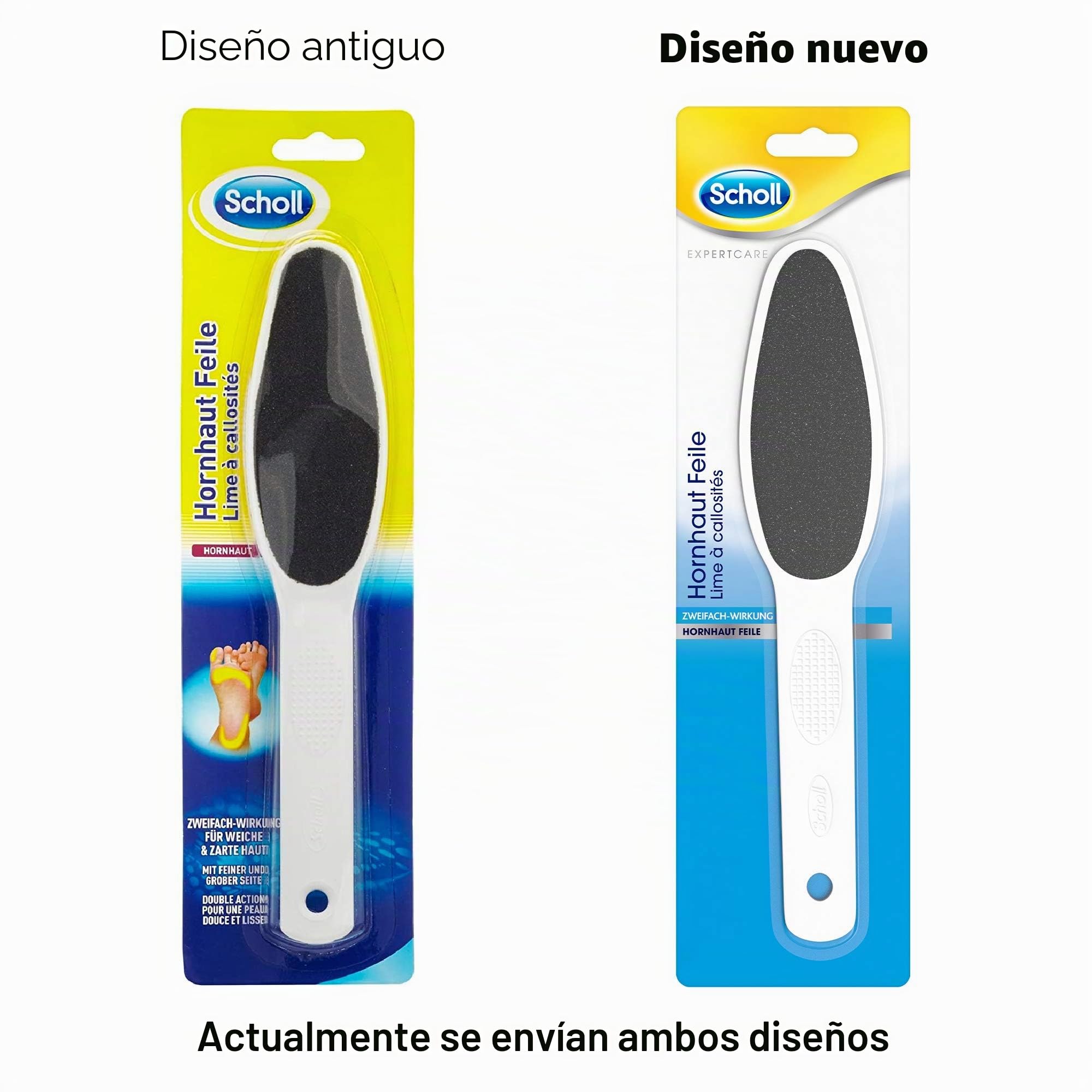 SCHOLL - Lima para Callos, Suaviza y Elimina Callos, Color Blanco