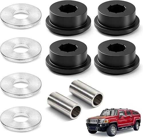 10PCS Polyurethane Front Differential Side Mount Bushing Kit for Hummer H3 2006 