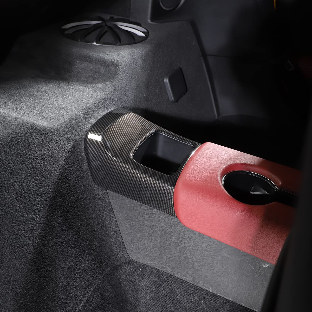 PIUGILH Auto Abdeckung für das hintere Ablagefach Passend für Toyota Supra GR A90 A91 MK5 2019-2026,ABS Aufbewahrungsbox Abdeckung für Supra Innenraum Zubehör
