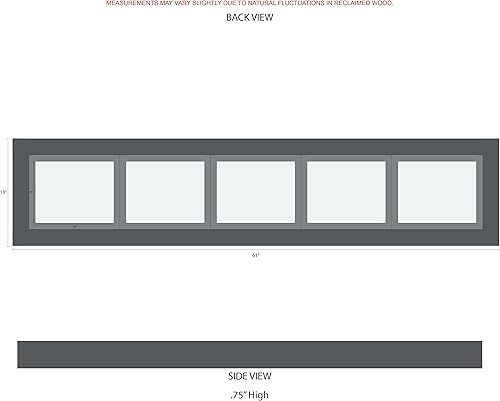 Miniatura 8 de Marco para collage, fotos MyBarnWoodFrames, multiaperturas, de madera negra, 8x10