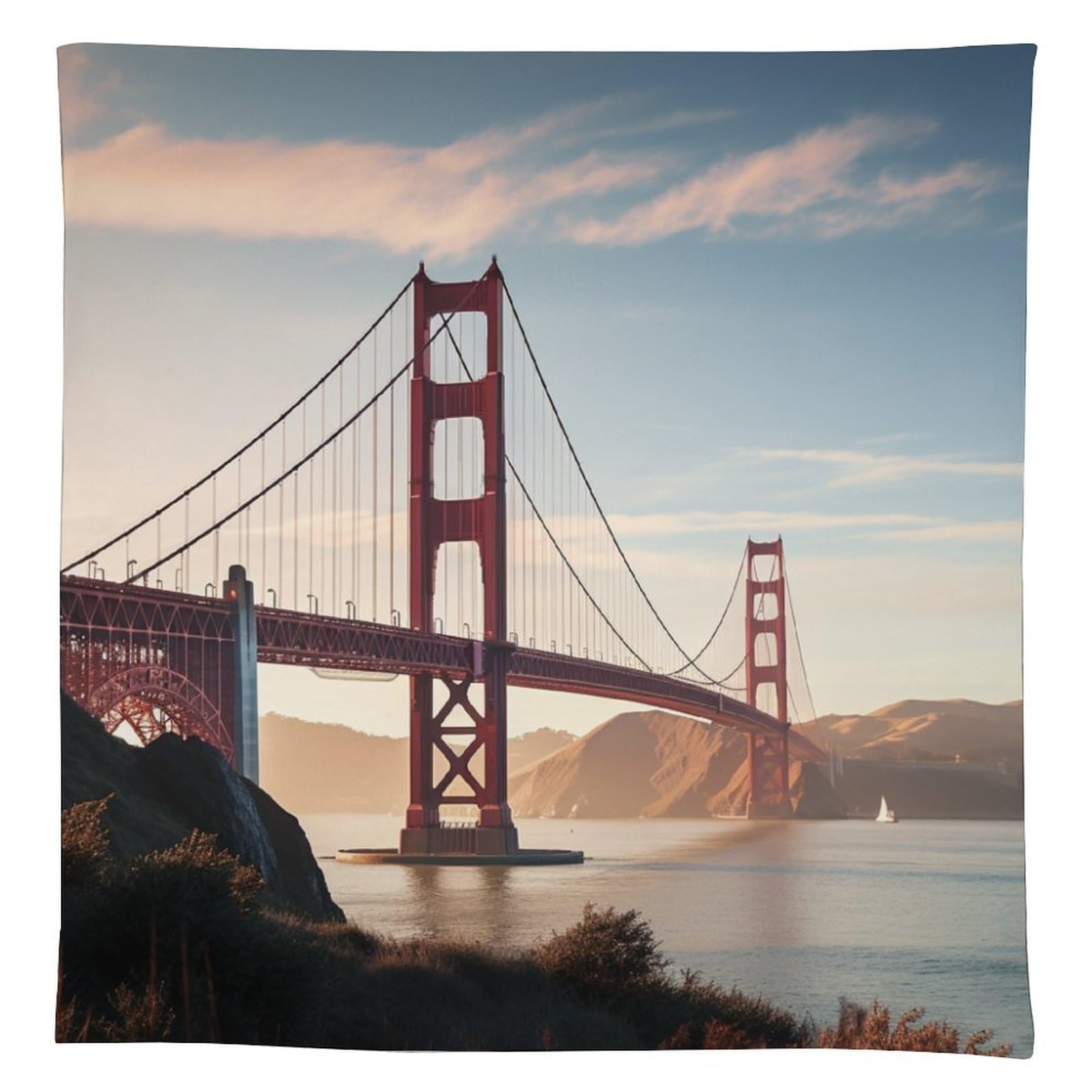 Nappe rectangulaire anti-tache en lin pour éviter les auréoles
