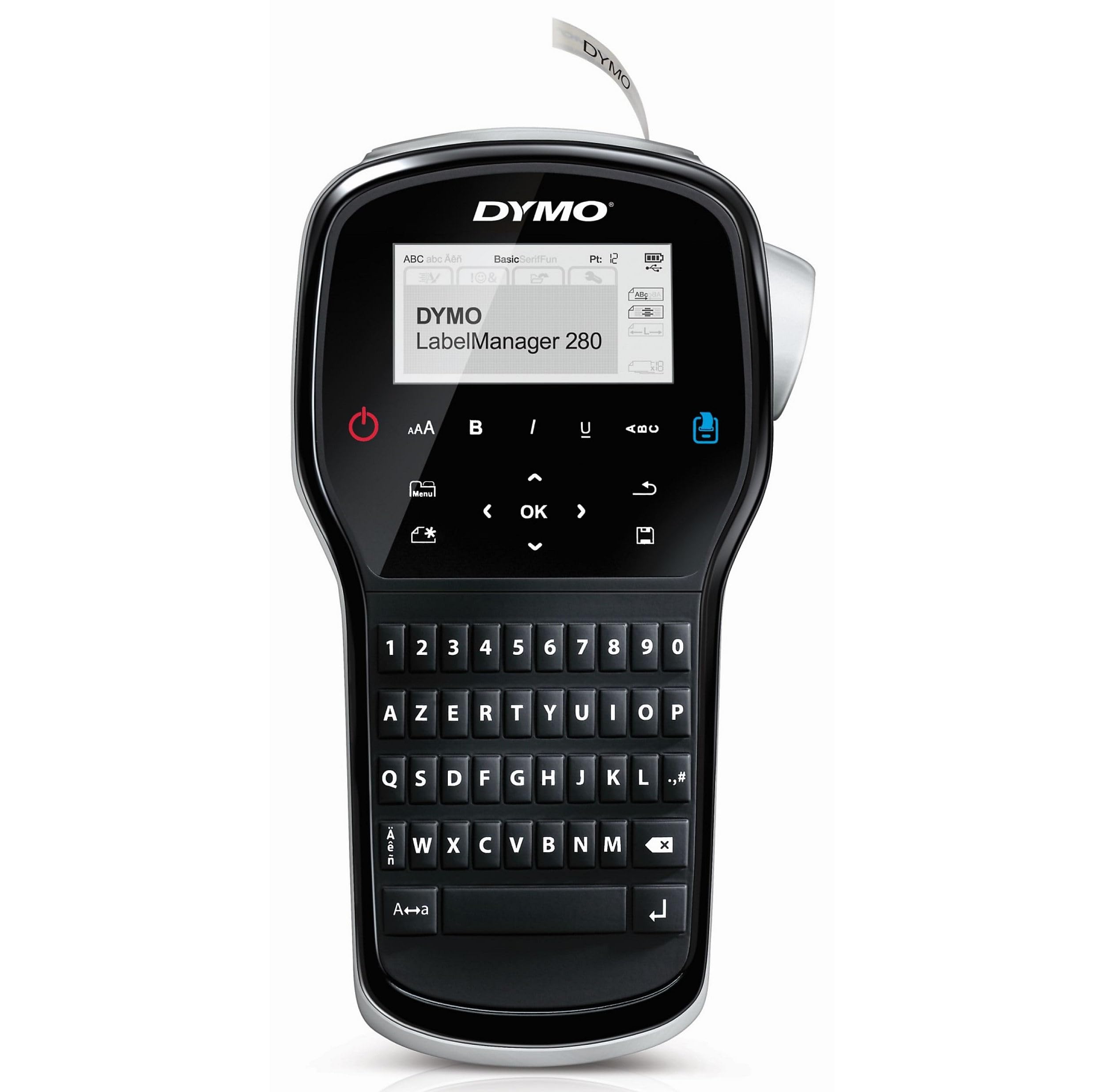 Dymo LabelManager 280, Schwarz/Silber,Hellblau