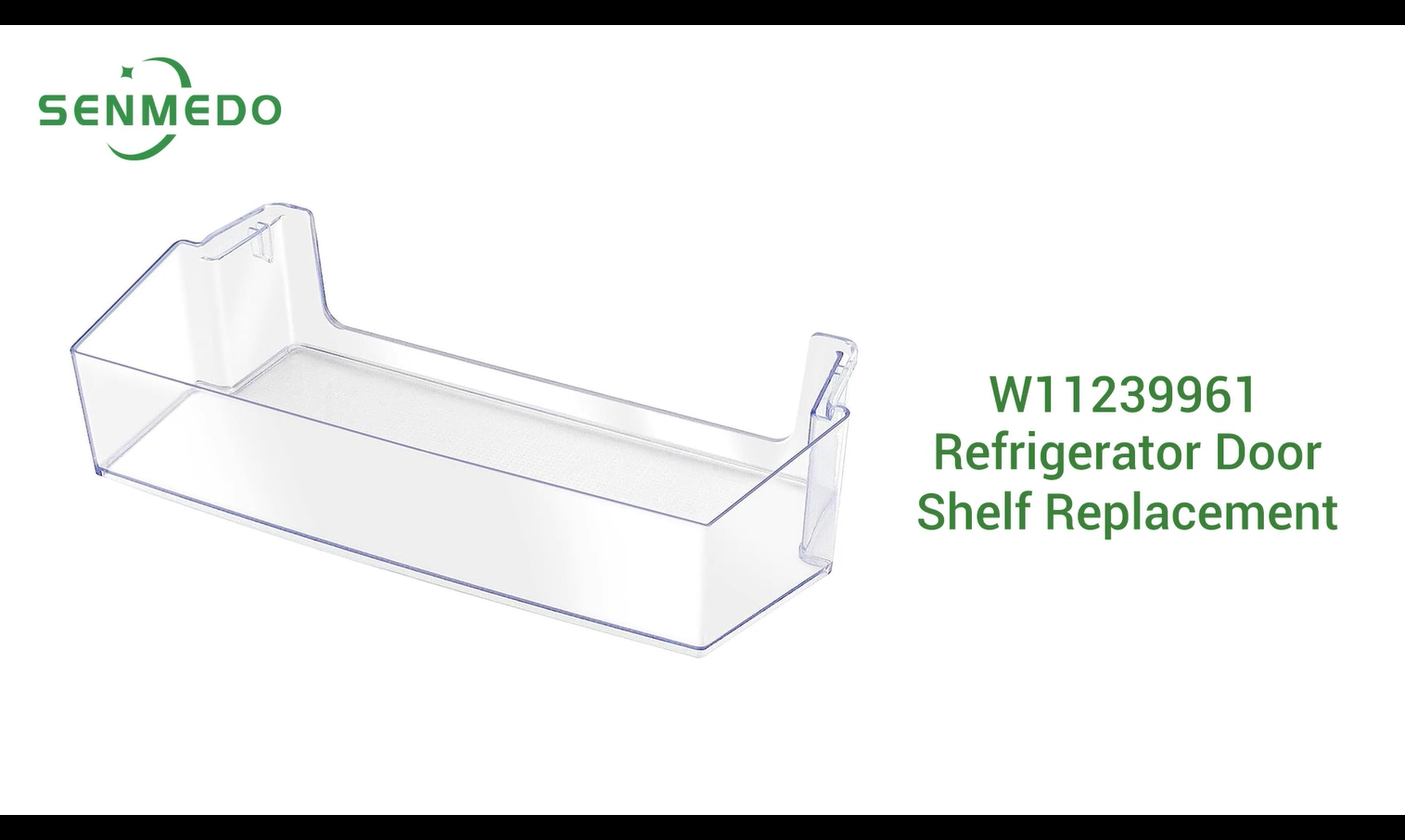Aggiornato W11239961 Cestino per porta del frigorifero compatibile con parti di ricambio per ripiano per porta frigorifero Whirlpool AP6333410, W10900538,4591452,PS12578777, adatto a ripiani