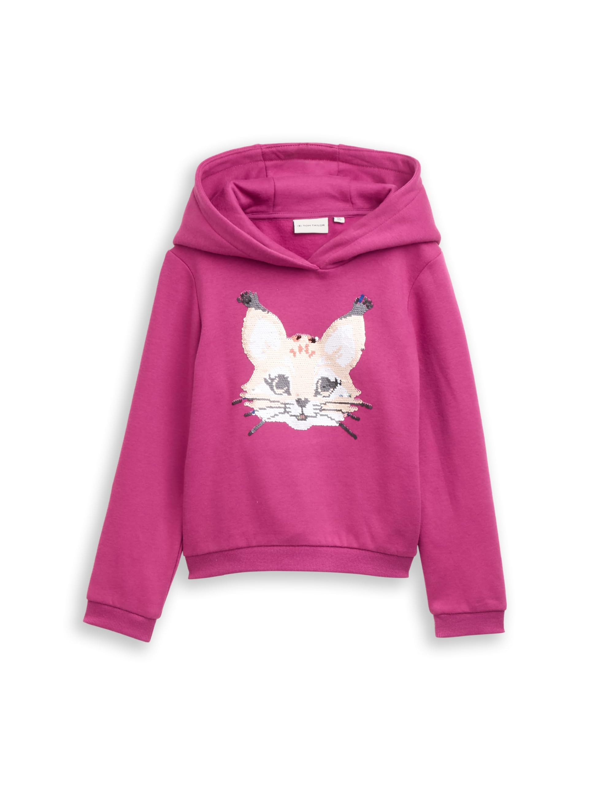 TOM TAILOR Mädchen 1048671 Kinder Hoodie Sweatshirt mit Wendepailletten
