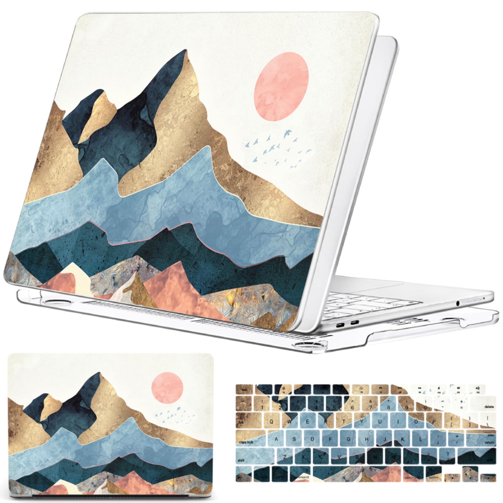 Carcasa MacBook Pro 13 2015 A1502 policarbonato mate resistente diseño abstracto 8