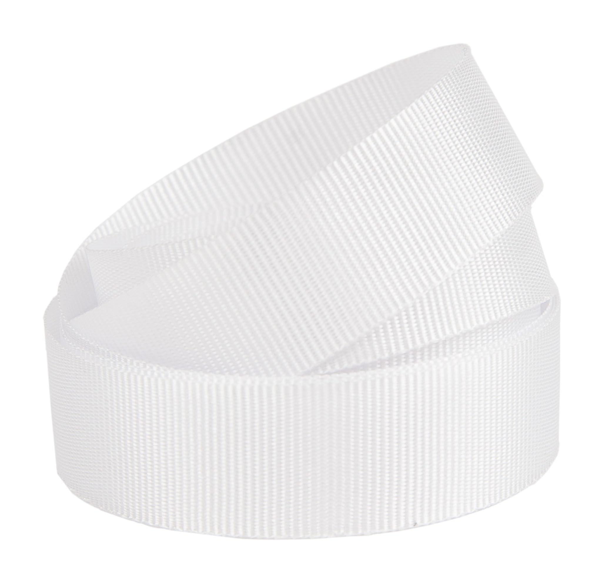 Gcs White Grosgrain Ribbon 38Mm Choose Colours (, 10 Meters) Double Sided For Gifts Wrap Sewing Party Decorations Events Dress Wedding Christmas Crafts Bows Car Floral Balloons Diy Bouquets Cake