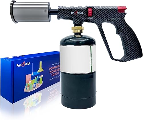 Miniatura 3 de Paquete de 2 potentes antorchas de cocina - Antorcha de cocina culinaria, Sous Vide, encendedores de carbón, iniciador de fogata, lanzallamas para