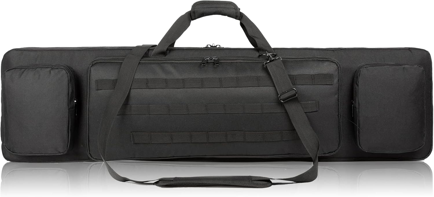 Gandis Classic Tactical Double Long Rifle Case Pistol Gun Bag with