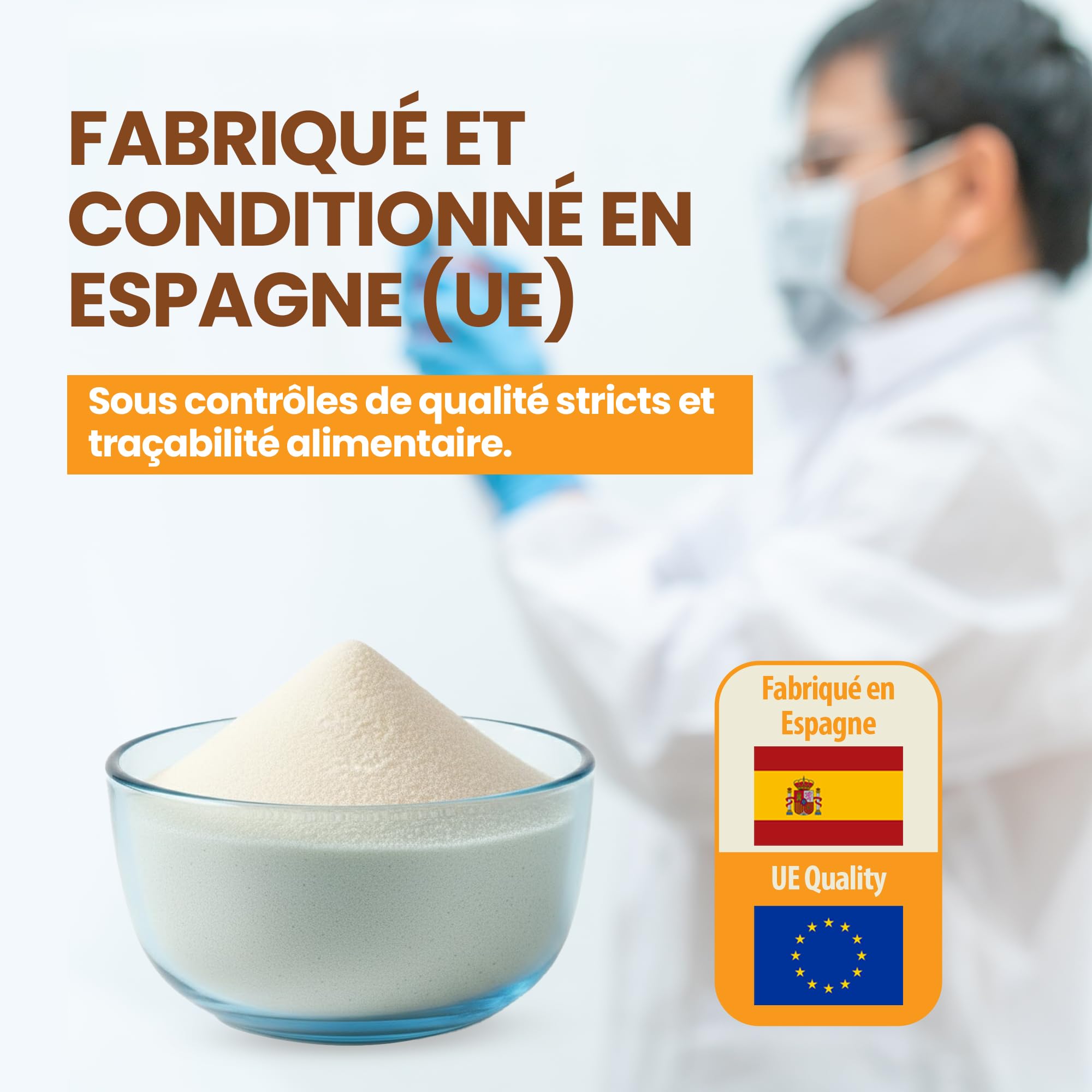 Snadi Gélatine en poudre | 1 kg | 100 % pure, sans goût et qualité professionnelle | Riche en acides aminés précurseurs de collagène | pâtisseries, desserts, gels et sauces | Facile à dissoudre et