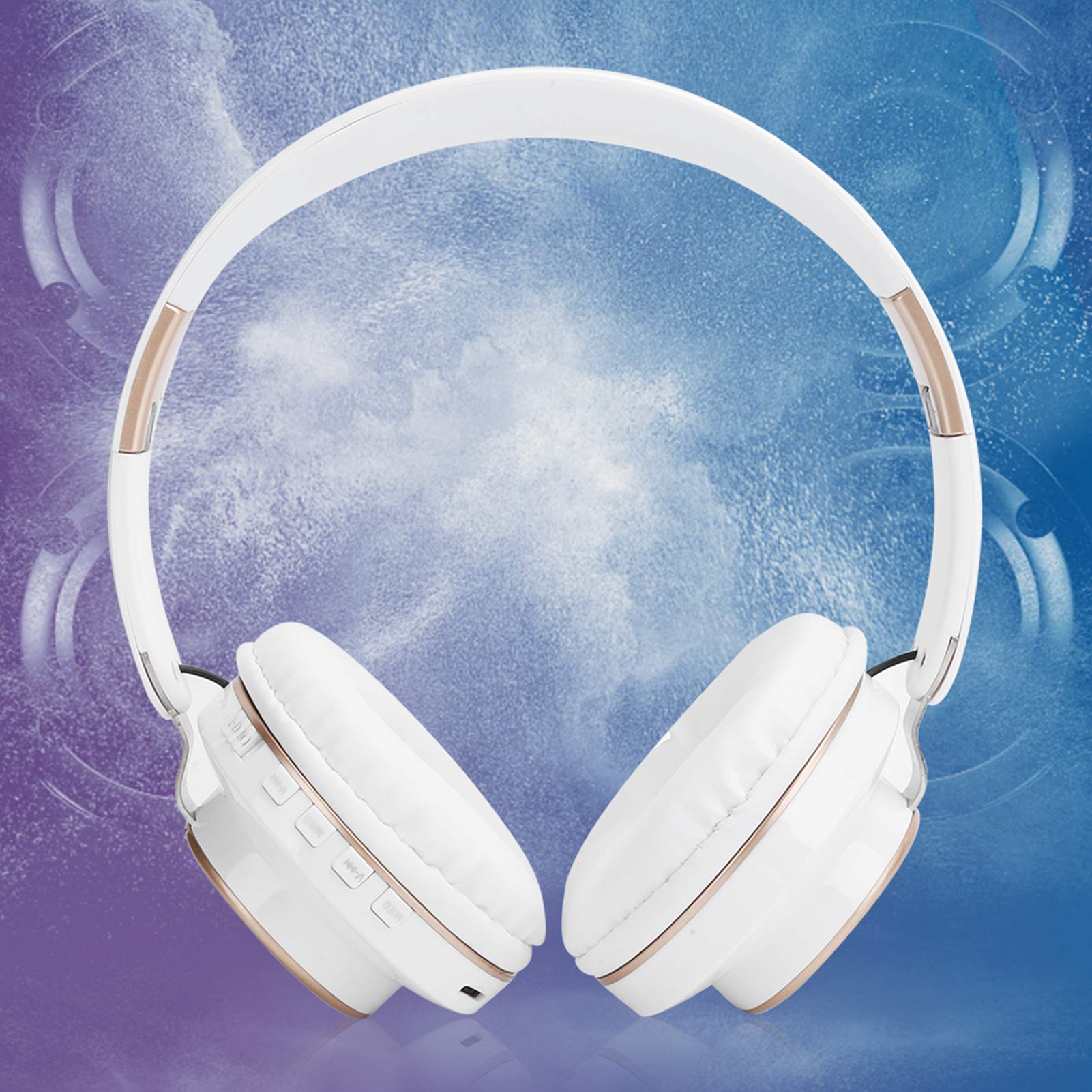 CHICIRIS 5.0 HiFi Over-Ear-Gaming-Kopfhörer mit Doppelter Rauschunterdrückung für Musikbegeisterte und Gamer, ABS-Material Wie Abgebildet (White)