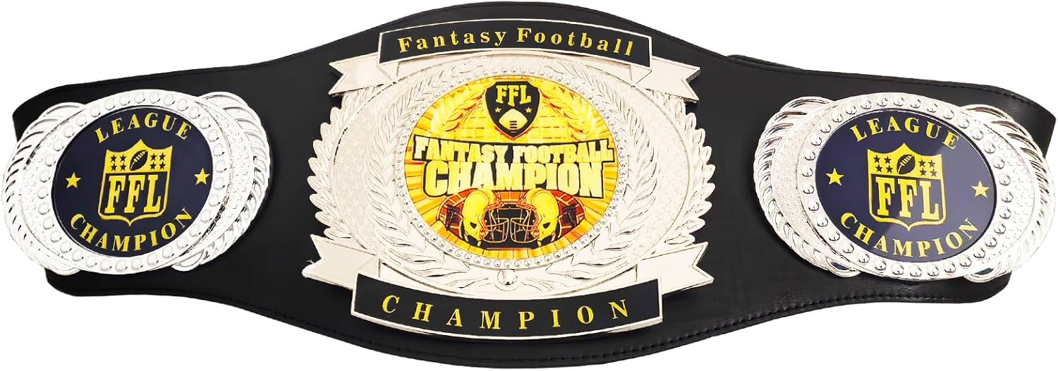 Fantasy Football Belt Adult Fantasy Football Championship Belt - First Place Winner Award for Fantasy Football League