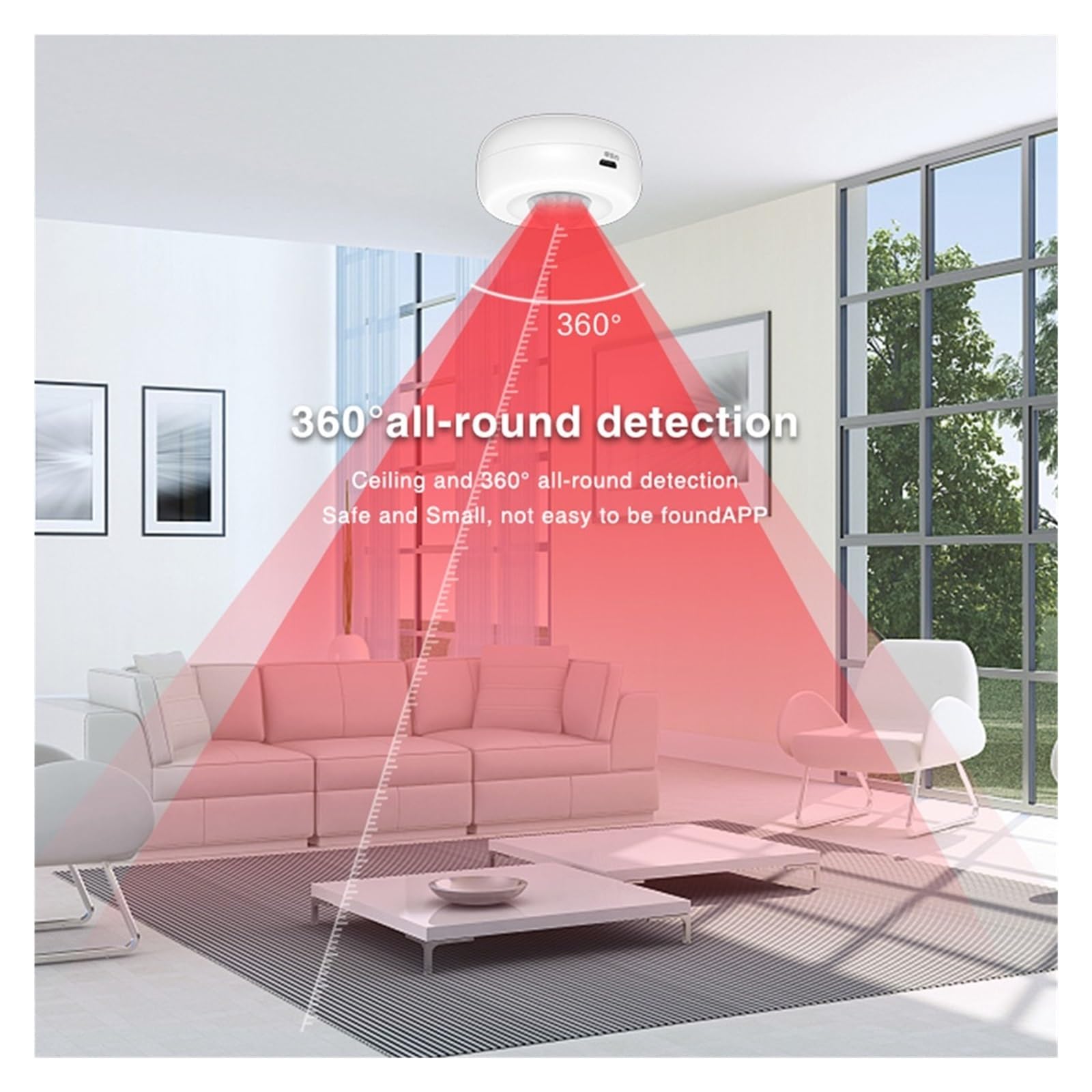 Sistema di Allarme di Sicurezza Domestica, Smart Alarm Home Securiy Scenario Set di Allarme 100DB Sirena Funziona con rilevatore Movimento Sensore for Porte e finestre(DoorSiren)