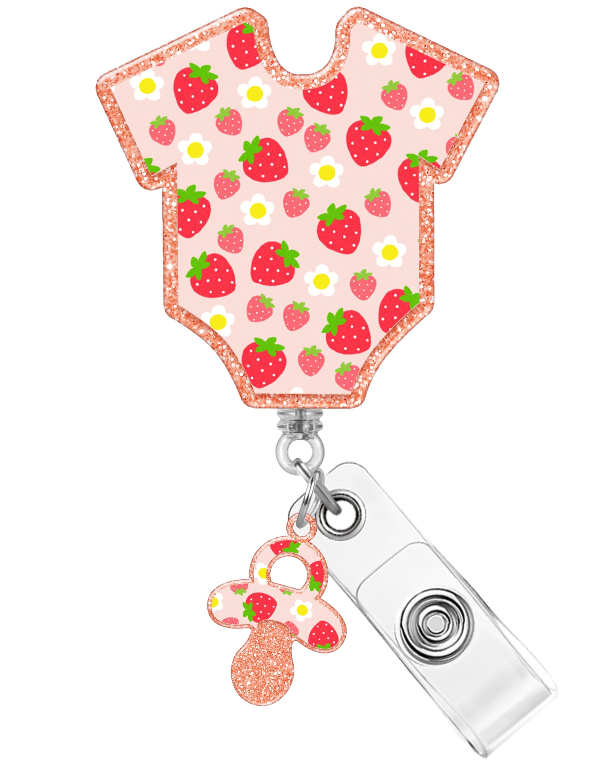 Plifal Badge Reel Holder Retractable with ID Clip for Nurse Nursing - Nicu Cute Name Tag Card Funny Accessories with Alligator Clip for Office Student Work Hospital — image 1
