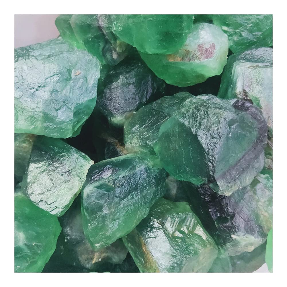 Cristallo Naturale Pietra Grezza Artigianato Cristallo Pietra di Fluorite Grezza Cristalli di Roccia di Quarzo Fluorite Verde Grezzo Naturale Collezioni di casa (Size : 230g)