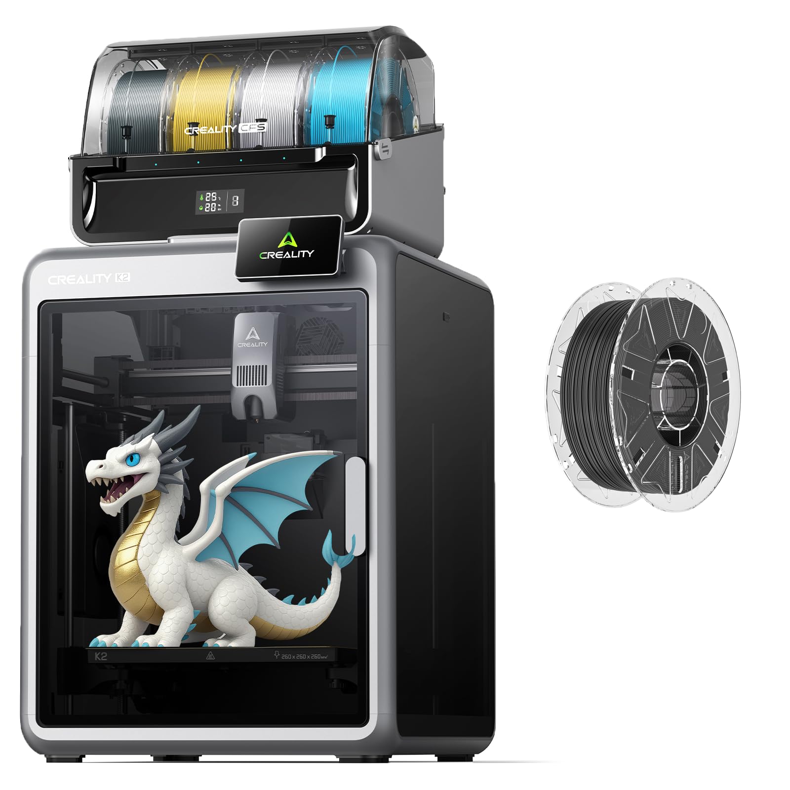 Creality K2 Combo 3D Printer, Multicolor Printing with CFS, Bundle