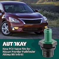 Vista 4 de AUTOKAY Nueva Válvula PCV Compatible con Nissan Frontier Pathfinder Altima NV Infiniti 11810-6N202