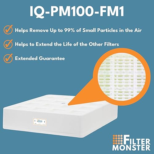 Miniatura 6 de Filtro de repuesto de la marca Monster, compatible con prefiltro IQAir HeathPro Series Pre-Max