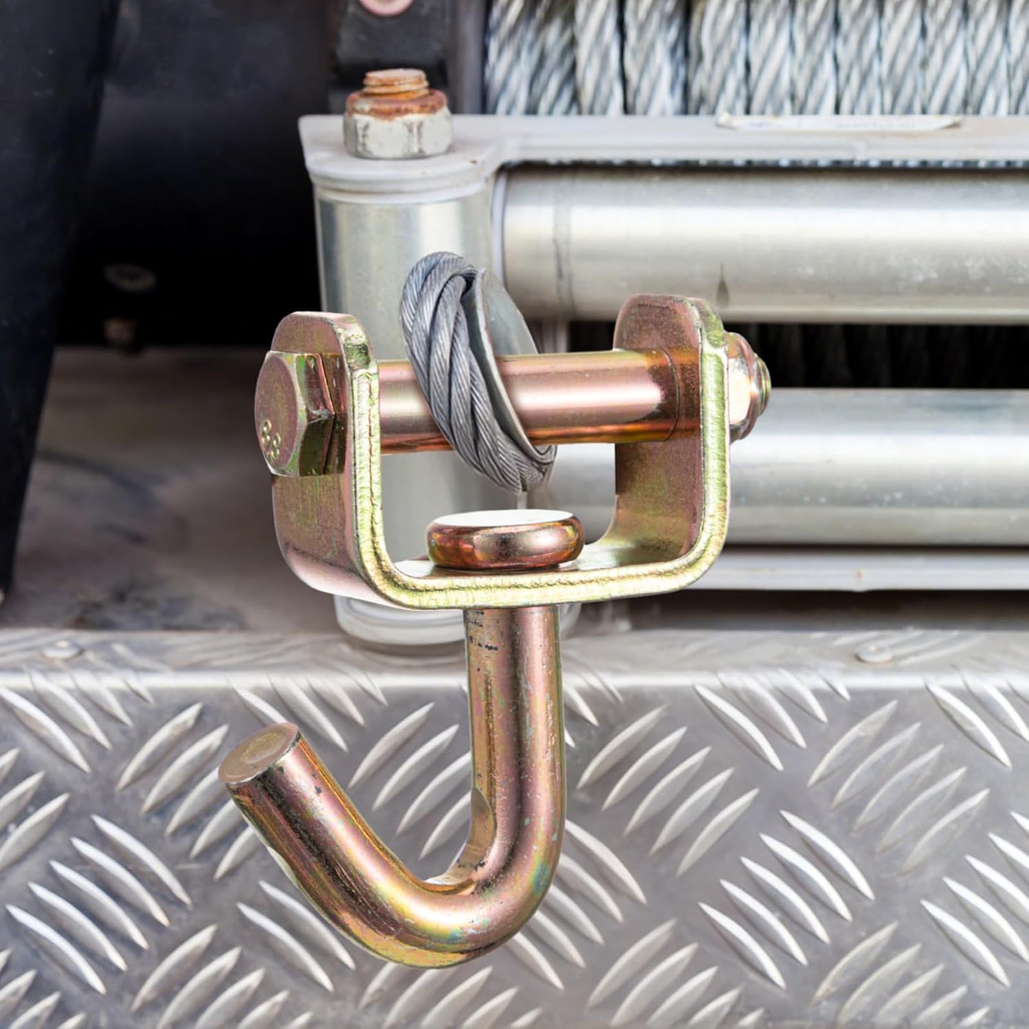 LEIFIDE 10 Pcs 2" Swivel J Tow Hooks, Ratchet Straps Finger J-Hooks Idler Fitting with 2" Slot for Car Hauler Straps Tie Down Cargo in Trucks, Trailers