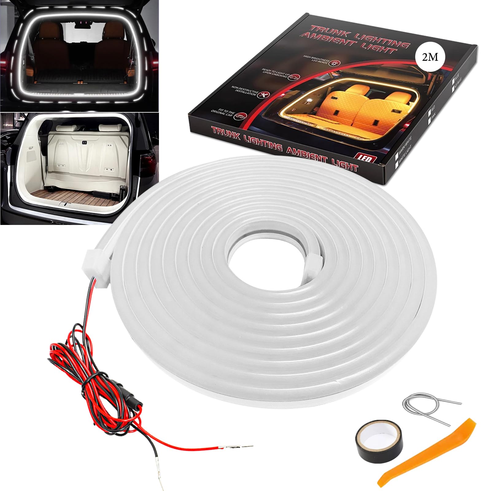 Amazon | GZRUICA トランクライト ルームランプ LEDテープ 車 トランク