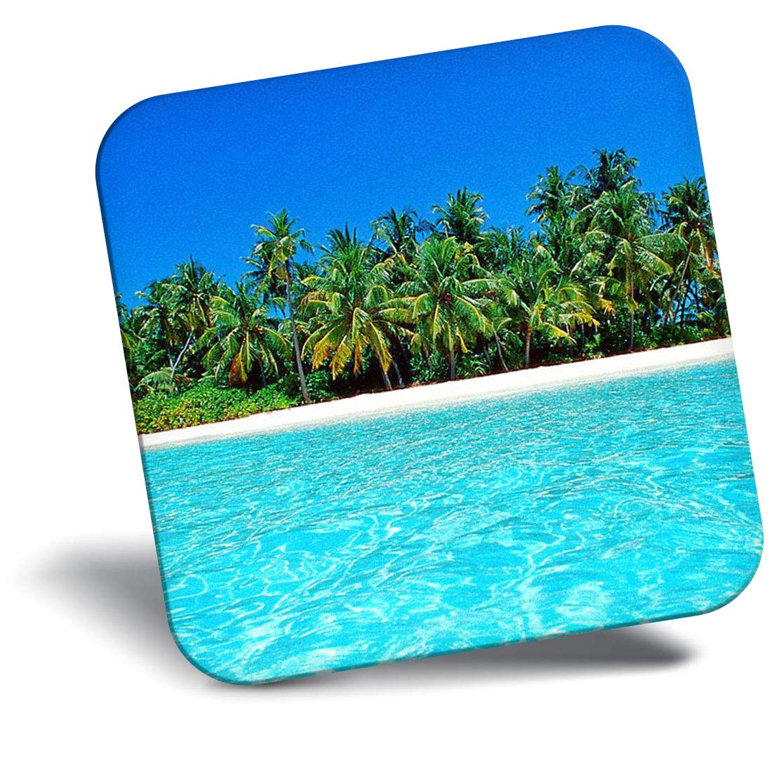Destination Vinyl Ltd Fridge Magnet - Amazing Paradise Island Maldives 8969