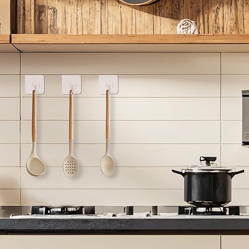 Miniatura 7 de Ganchos adhesivos para colgar en la pared, gancho autoadhesivo de alta resistencia de 22 libras (máximo), utilizado para hebillas de abrigos y